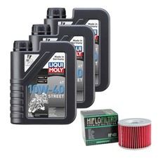 Inspektions-Set für Kawasaki ZR 550 B Zephyr ZR550B 1993, LIQUI 10W-40 Street 3L