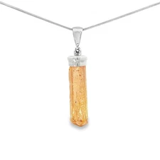 Imperial Topaz Pendant Necklace by Stones Desire