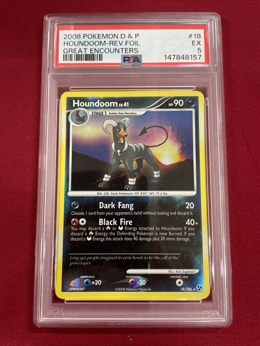 Houndoom graded PSA 5 for sale on eBay