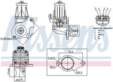 AGR-VENTIL FÜR MERCEDES-BENZ A-KLASSE (W176) - NISSENS 98405