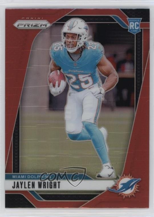 2024 Panini Prizm Rookies Red Prizm Jaylen Wright #348 Rookie RC 6m7