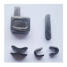 2 Sets Gun Metal 10 Metal Zipper Head Box Zipper Sliders Retainer Insertion p...