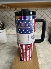 Stanley Cup 40 Ounce Tumbler American Design Christmas Gift 🎁 Hot And Cold