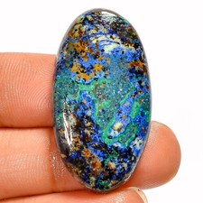 100% Natural Shattuckite Oval Shape Cabochon Gemstone 33 Ct. 35X19X6 mm GC-43137