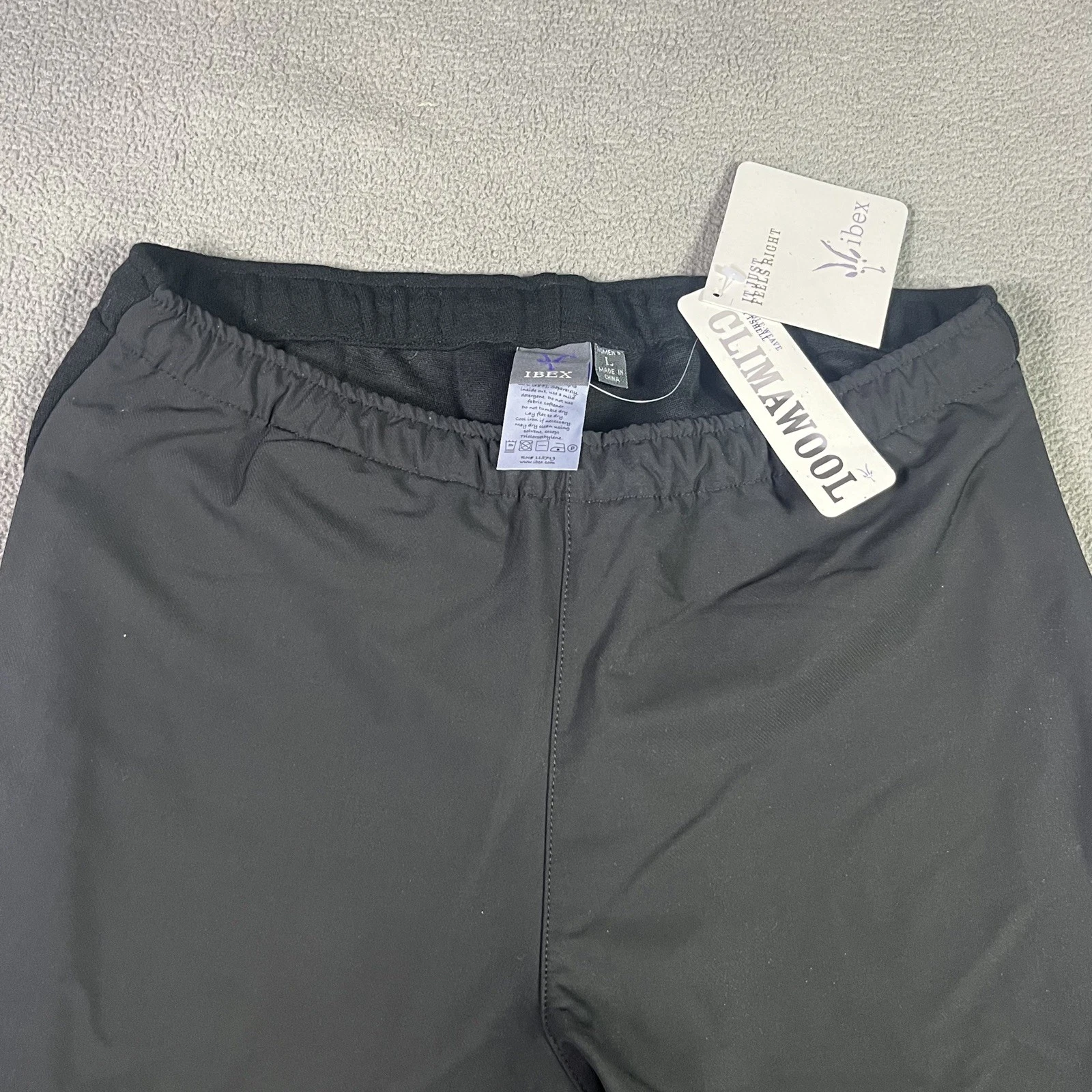 Ibex Merino Wool Women’s Dash Tights Pant Black Sz L Snow Ski Winter Softshell