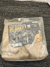 6' X 6' Tillman 18 Ounce Bronze Silica Welding Blanket With Grommets On 18"