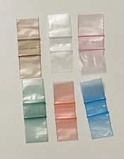 1000 Ziplock Mini Plastic Bags  1" X 1" - Multicolor 1000 BAGS