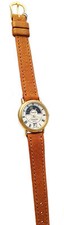 VETTA OROLOGIO DONNA PLACCATO ORO FASI LUNARI DATA WATCH WOMAN GOLD PLATED NUOVO