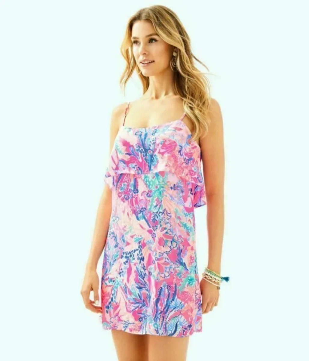 LILLY PULITZER Lexi Slip Dress Pascha Pink AQUADESIAC Size XL eBay