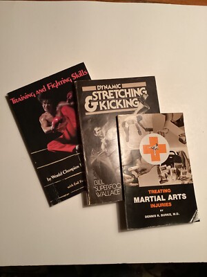 MARTIAL ARTS BOOKS TREATING INJURIES,TRAINING,STRETCHING & FIGHTING ...