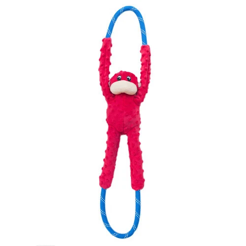 ZippyPaws RopeTugz Dog Toy Monkey, Red, 1 Each/Large By ZippyPaws - Picture 1 of 1