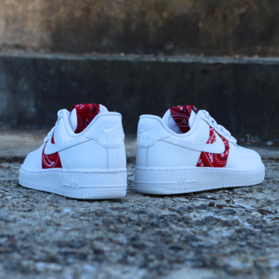 air force 1 red bandana