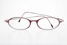 Silhouette Red Oval Clear Meatl Eyeglasses Austria