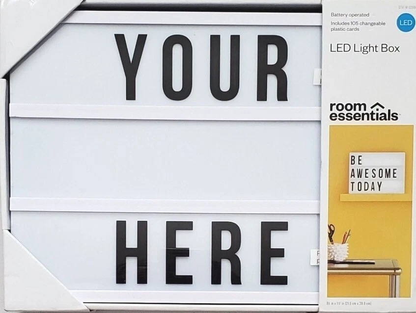 Target Led Light Box Room Essentials Shelly Lighting