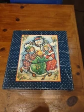 Lang and Wise Merry Round Snowmen Christmas Figurine Susan Winget 1st Ed 1998 #4