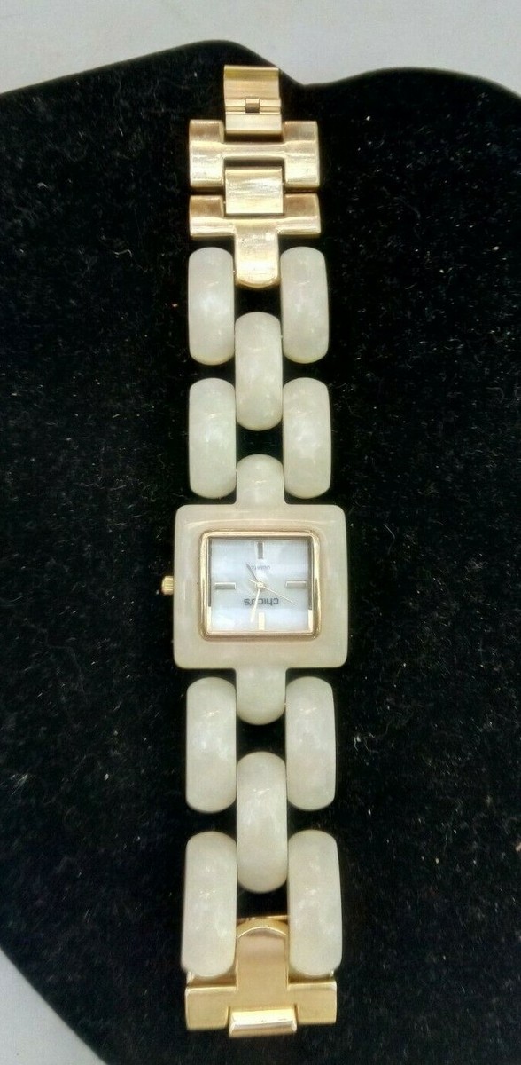 COPY - CHICOS SILVER CREAM WATCH CHS_SILVER OX   main image 3
