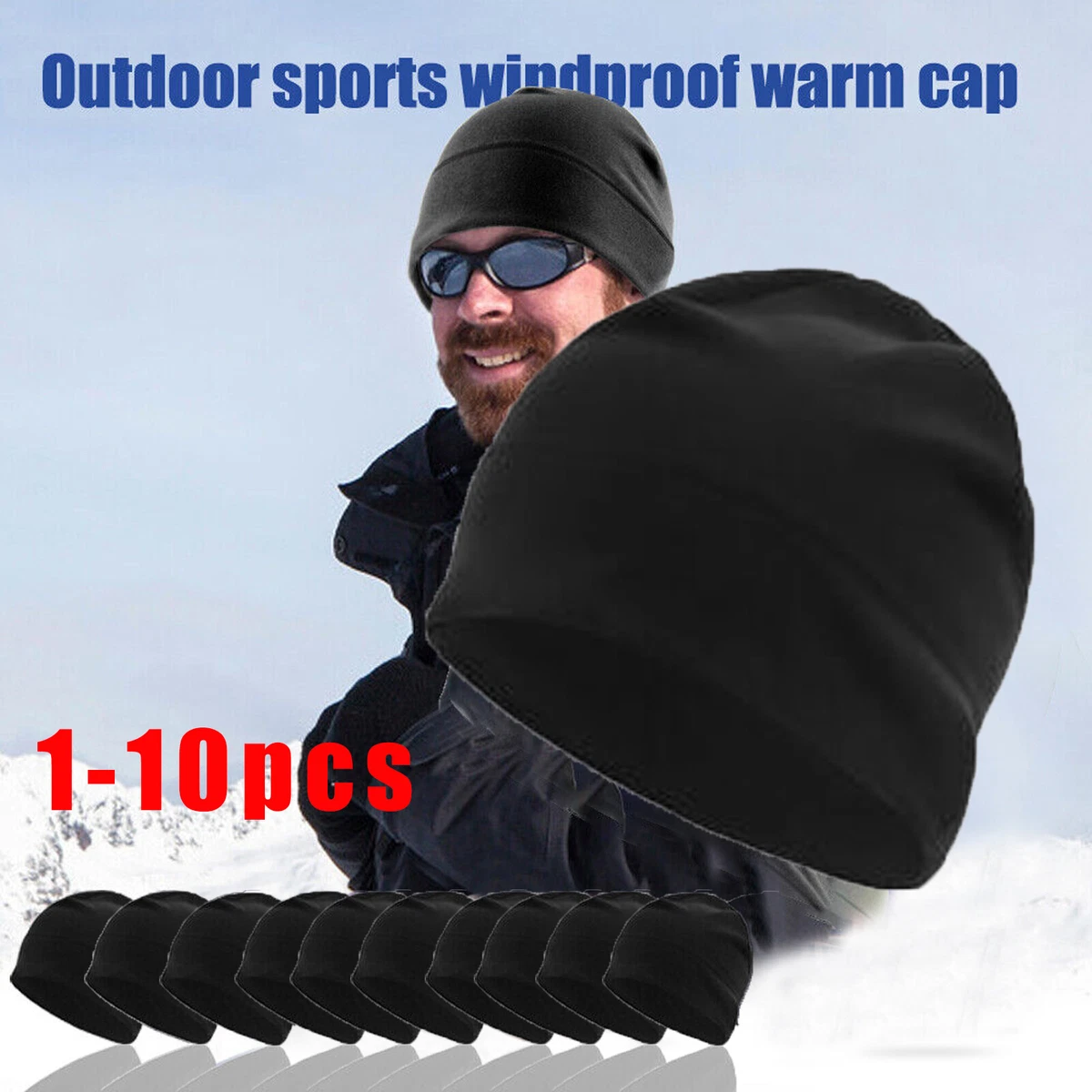 black fleece cap