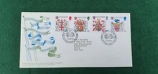 FIRST DAY COVER -  HARRISON & SONS 50 YEARS SERVICE TO P.O. 17 JAN 1984