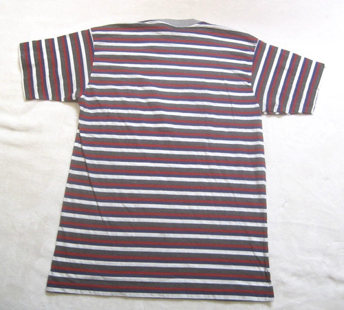 Vintage 90s Nike Embroidered Large Swoosh Logo T-Shirt sz Large Striped EUC by Nike, Size L, $39.71 - Photo 10