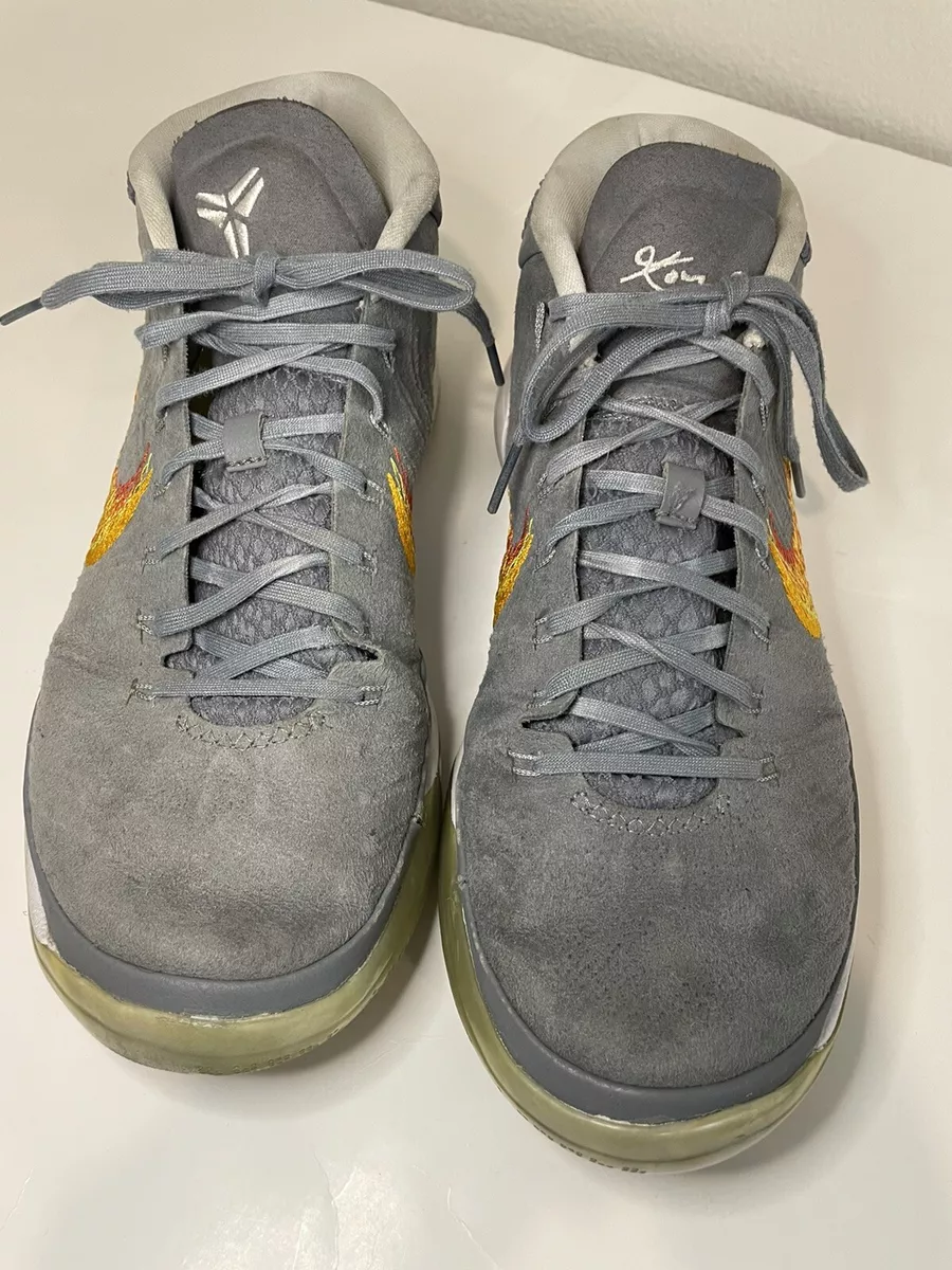 Nike Kobe AD Grey Snakeskin Mid Lakers Mamba Mens Size 10 Gray 922482 005