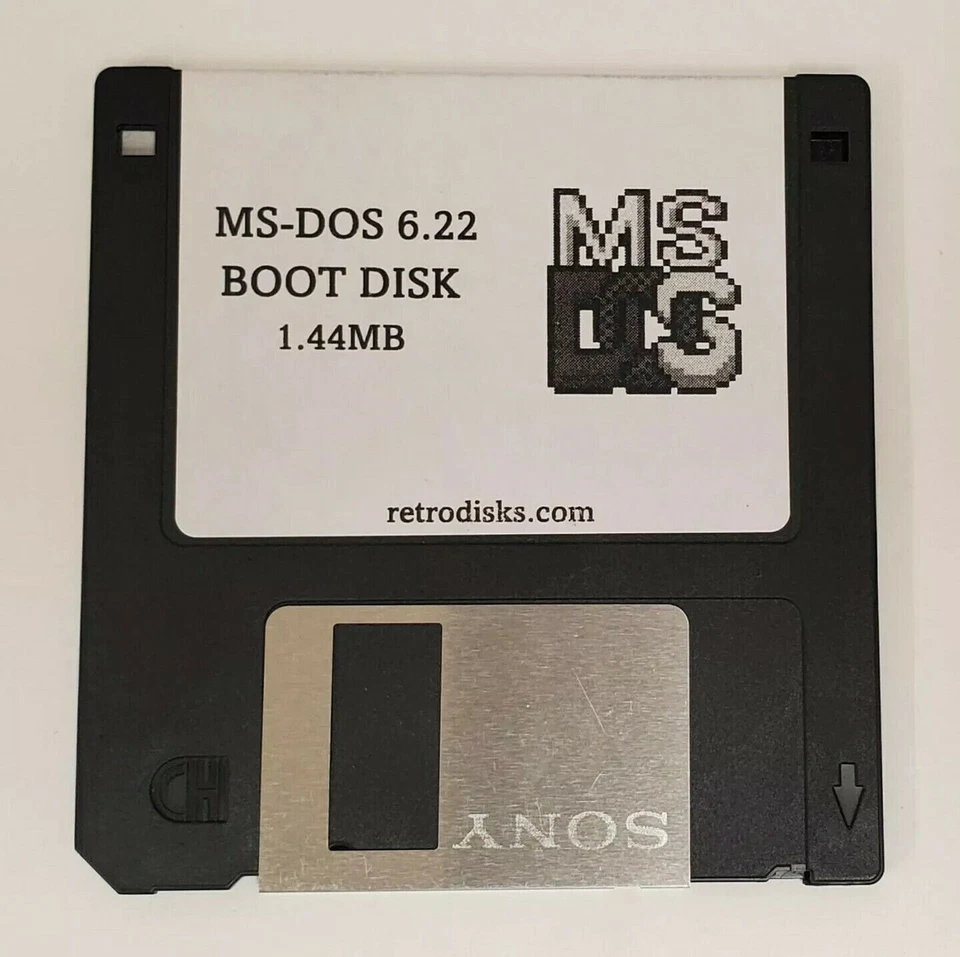 Microsoft MS-DOS 6.22 Installer + Boot Floppy Combo - 3.5" 1.44MB - Immagine 3 di 3