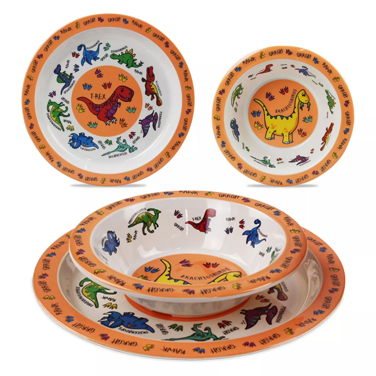 Dinosaur plate cheap set