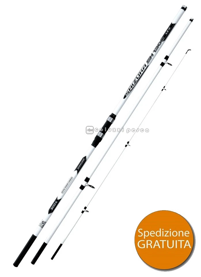 CANNA LINEAEFFE SHIZUKA SH 1300 AZIONE 300 G INNESTI PESCA CARBONIO SURF CASTING