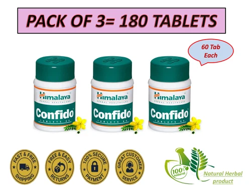 Confido by Himalaya for Super men wellness Pack (60 tablets) , Long Exp
