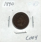 1890 Indian Head Penny C004 !!!Free Shipping!!!
