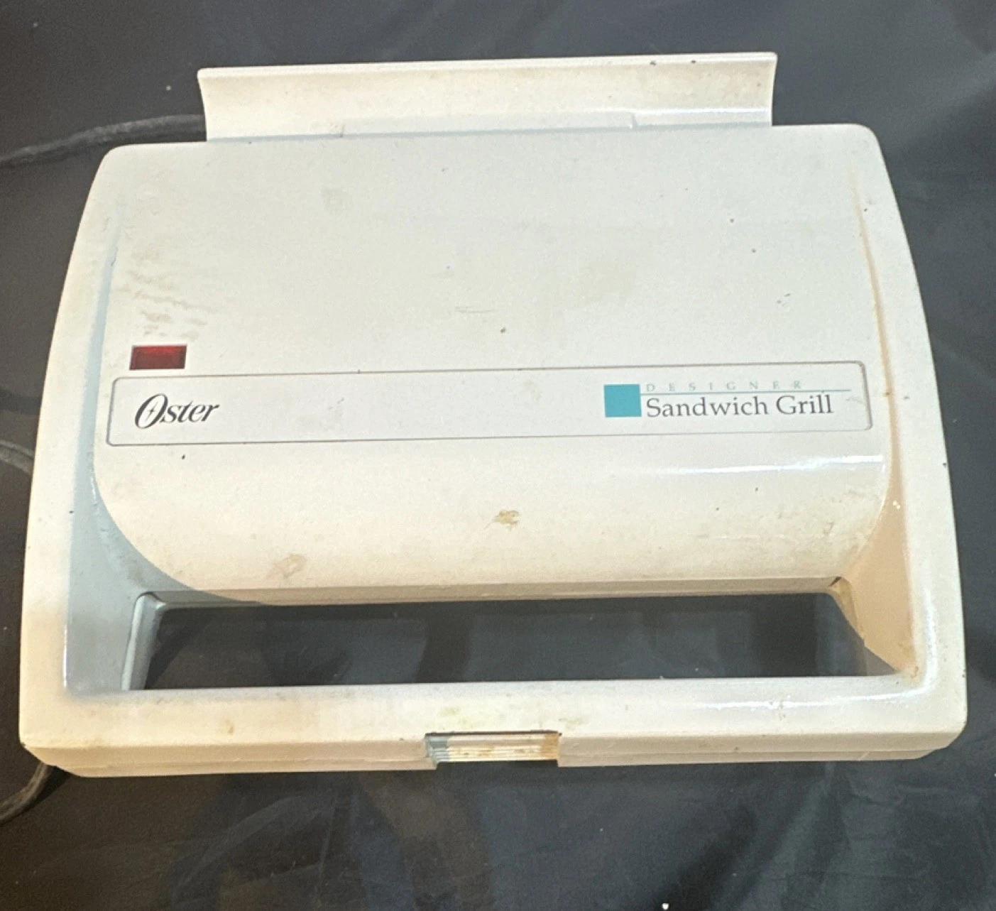 Oster Designer Sandwich Grill 750W Electric Non-Stick Easy Clean White