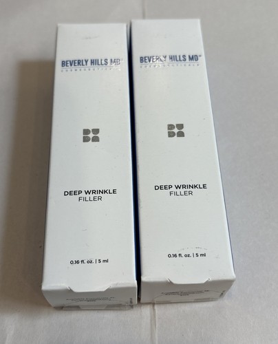 Lot of 2 Beverly Hills MD Cosmeceu Deep Wrinkle Filler 0.16 Fl Oz 5ML New Sealed - Picture 2 of 7