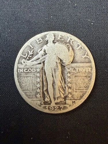 1927-D STANDING LIBERY QUARTER SEMI KEY DATE NICE COIN! SEE PHOTOS!