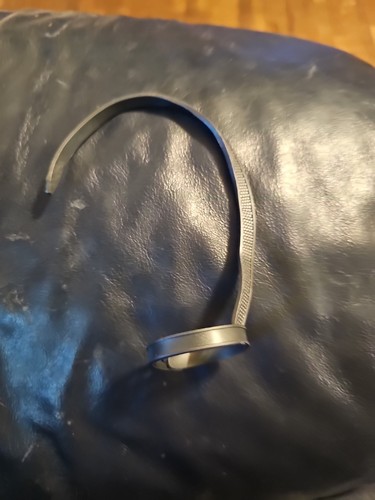 Unbranded Black Plastic Collar And Leash Toy- 1.5 Inches Wide, 4 In Tall