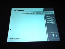 Honda CB400 Super Bol D'Or ABS Parts Catalog Service Manual Supplement