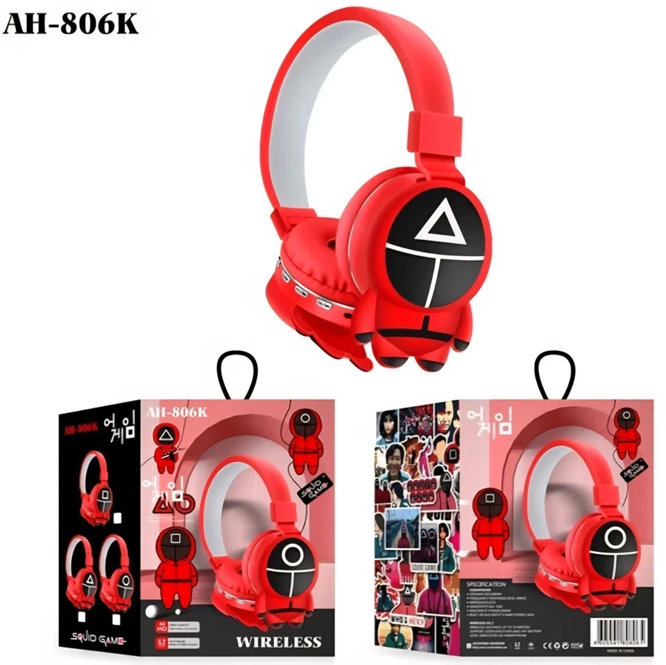Squid Games BK-25 Wireless Headphones Bluetooth 5.1 On Ear Headset TF FM AUX - Image 4 of 4