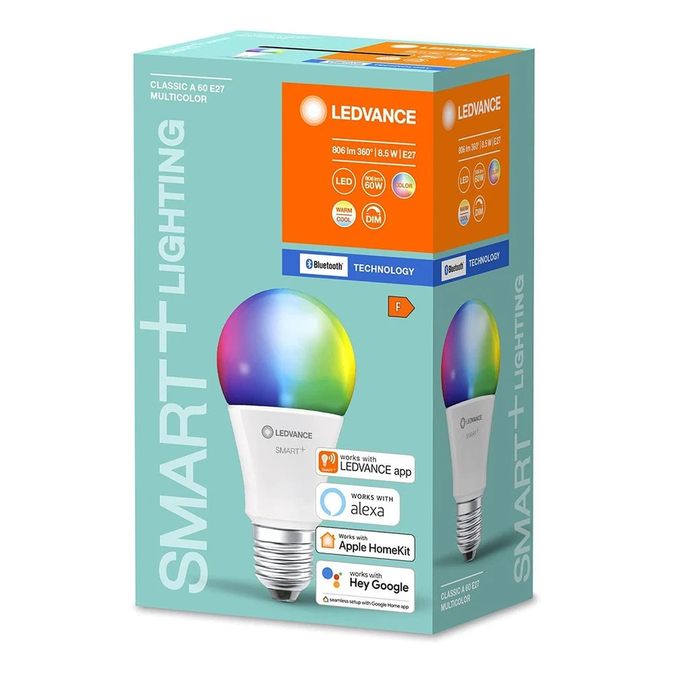 4 x LED Smart+ Birnen 8,5W = 60W E27 matt RGBW 2700K-6500K Dimmbar App Bluetooth - Bild 4 von 4