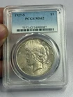 1927 S Peace Dollar PCGS MS62