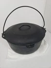 Vintage Lodge No. 8 Cast Iron Lid No Logo Dutch Oven Good Lid