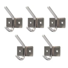 Coat Hook 5 Set, SUS 304 Heavy Duty Single Robe Hat Bath Towel Hook Closet Cl...