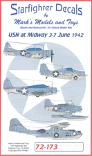 Starfighter Decals 1/72 U.S. NAVY AT THE BATTLE OF MIDWAY June 3-7, 1942