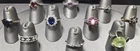 Vintage Sterling Silver Fine Gemstone Ring Lot Of 10. Wear Or Resell. No Scrap
