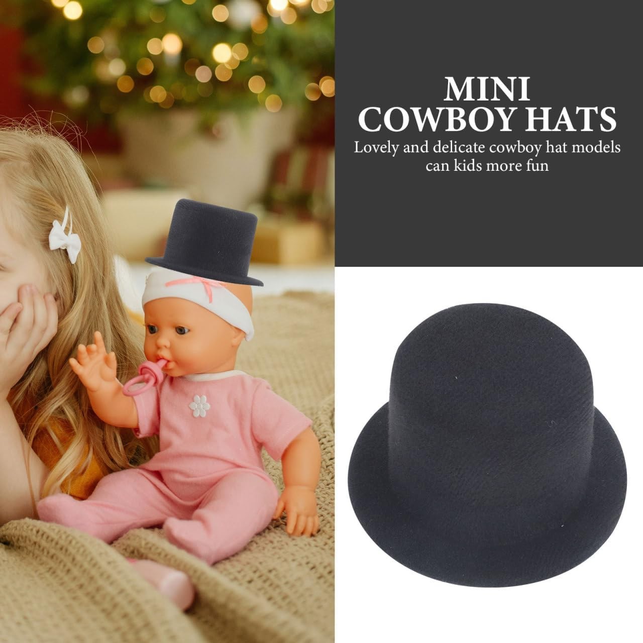 iplusmile 4pcs Mini Top Hats Miniature Elegant Small Hat Collection for... 