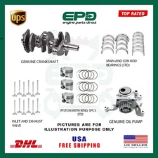 GENUINE CRANKSHAFT + PISTONS & REBUILD KIT FOR FORD FOCUS M1DA 1.0 PETROL ENGINE
