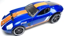 2016 HOT WHEELS FORD SHELBY GR-1 CONCEPT BLUE 1:64 DIECAST 2 3/4" CAR W/ ORANGE