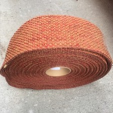Rattan Upholstery Webbing Orangeglaze 3.5" Width, 53 Yards, 13 In Dia Roll NOS