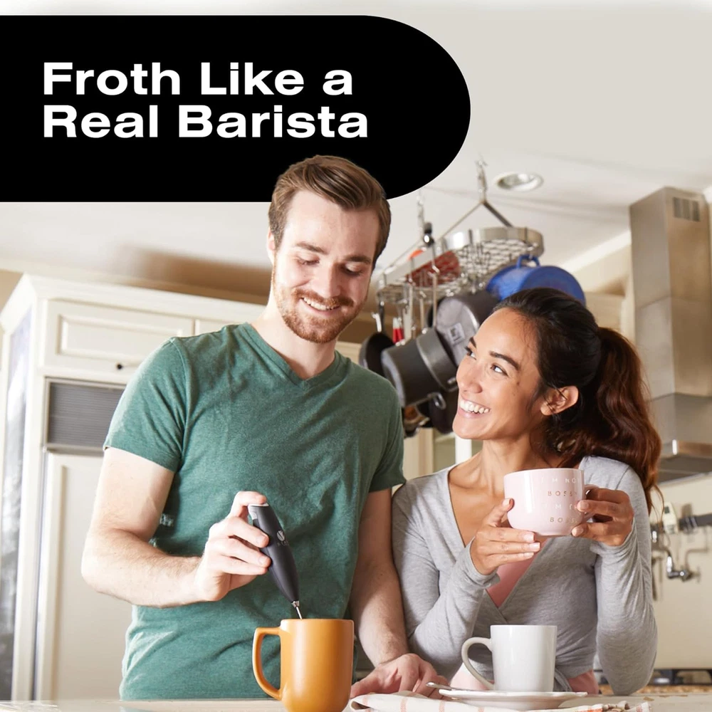 Milk Frother Handheld for Coffee - Electric Hand Blender, Mini Drink Mixer Whisk