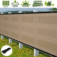 3' 4' 5' 6' Privacy Fence Screen Windscreen Shade Cover Fabric Mesh Garden Tarp