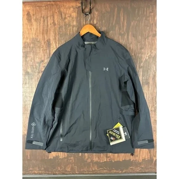 Under Armour Gore-tex Golf Storm Rain Jacket Black Men XS 1355814-002 $250 MSRP