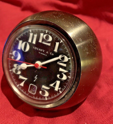 Tiffany & Company Ball Clock 1960's Era w/ Relide Switzerland 15
