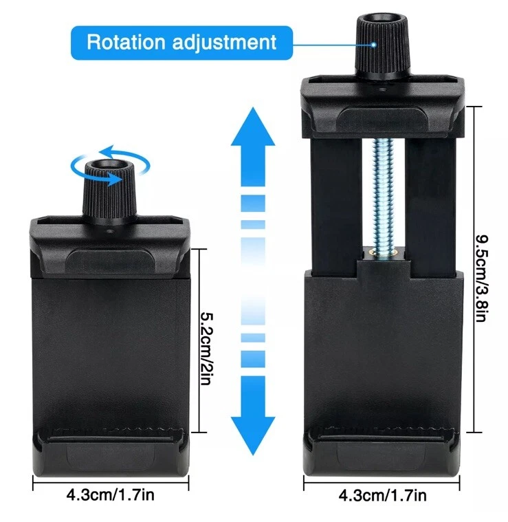 POV Phone Head Mount Belt Clamp Holder For iPhone Samsung Gopro Adjustable Strap - Image 4 of 4